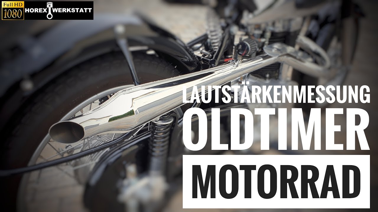 DB Messung Oldtimer Motorrad | Lautstärkenmessung am Motorradauspuff |  Horex Regina 350