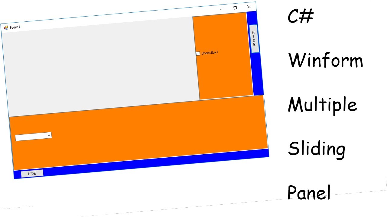 C# Multiple Sliding Panels