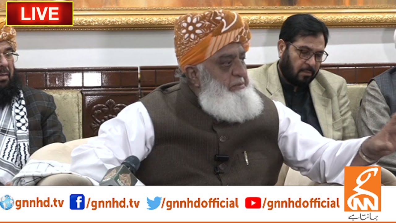 LIVE | Maulana Fazal Ur Rehman Important Media Talk | GNN
