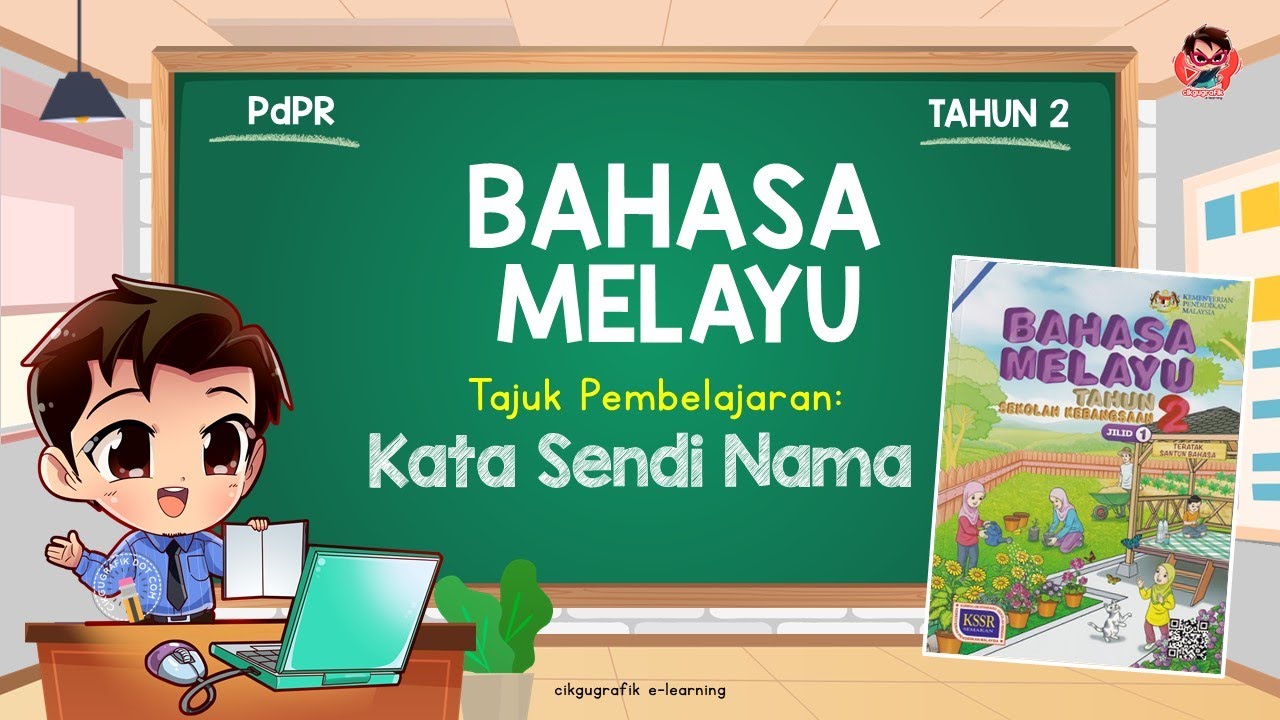 KATA SENDI NAMA TAHUN 2 | BERKEMAS SAMBIL BERSENAM | BAHASA MELAYU