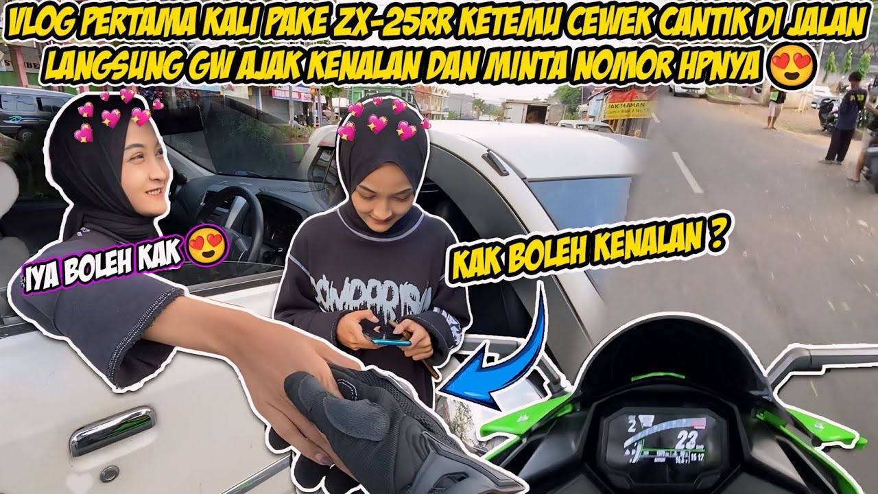VLOG PERTAMA KALI PAKE ZX-25RR KETEMU CEWEK CANTIK DI JALAN LANGSUNG GW AJAK KENALAN 😍