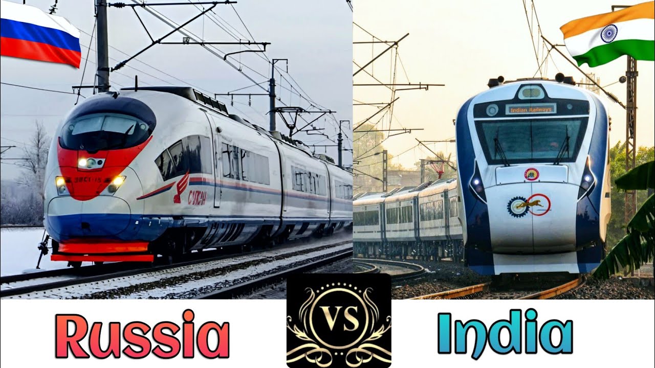 INDIAN RAILWAYS Vs RUSSIAN RAILWAYS Comparison in 2024 || India Vs Russia