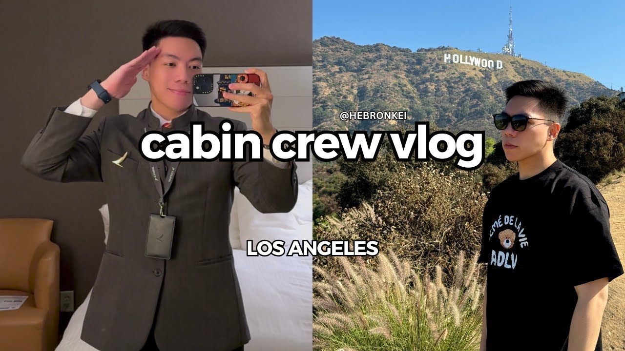 Los Angeles 🇺🇸🌴 | Beverly Hills, Hollywood, LAX Plane Spotting | Cathay Pacific CABIN CREW VLOG