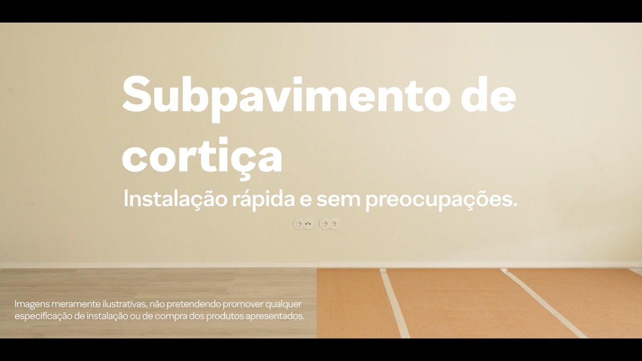 Subpavimento de cortiça - Instalação rápida e sem preocupações (PT)