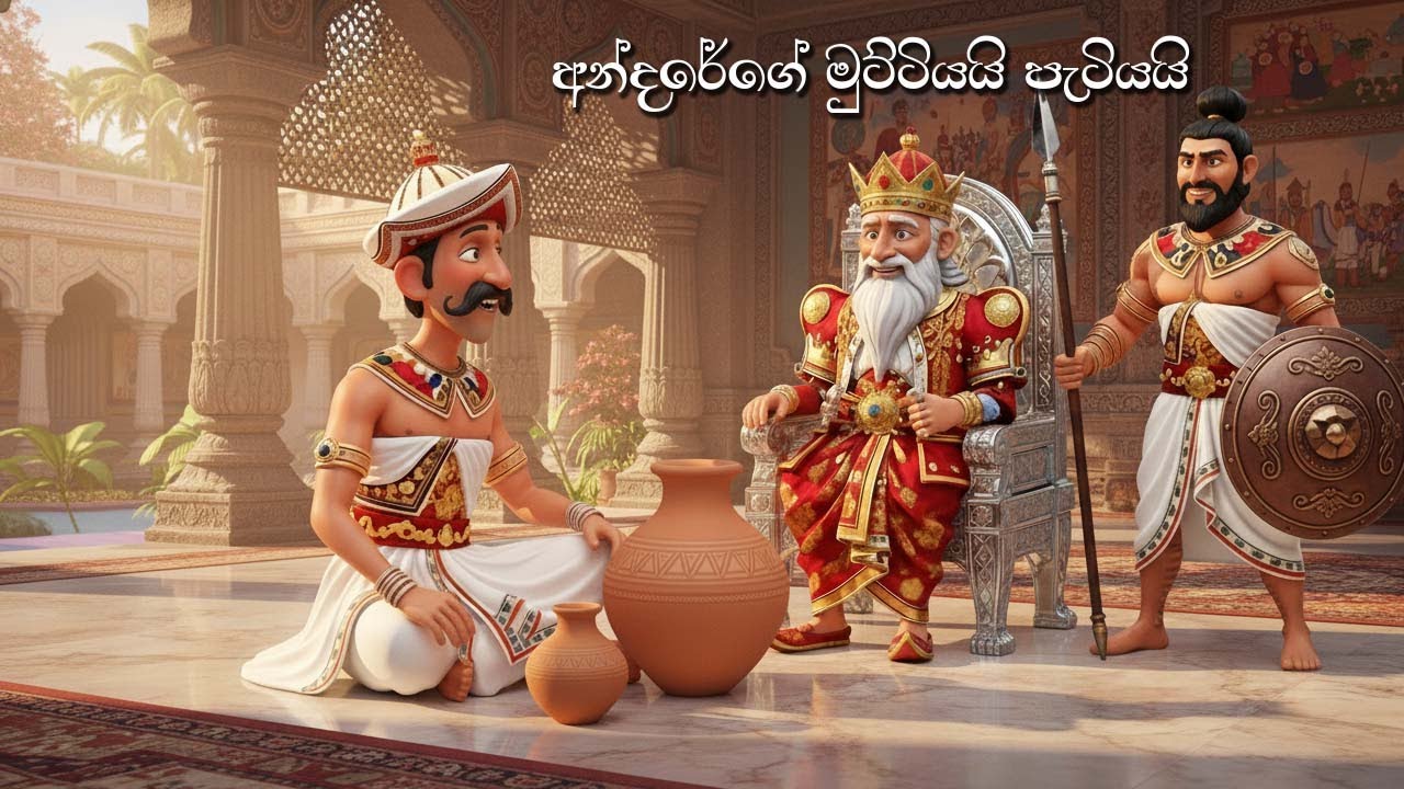 අන්දරේගේ මුට්ටියයි පැටියයි | Andare The Jester’s Pot and the Baby Pot | Animated Sinhala 3D Cartoon