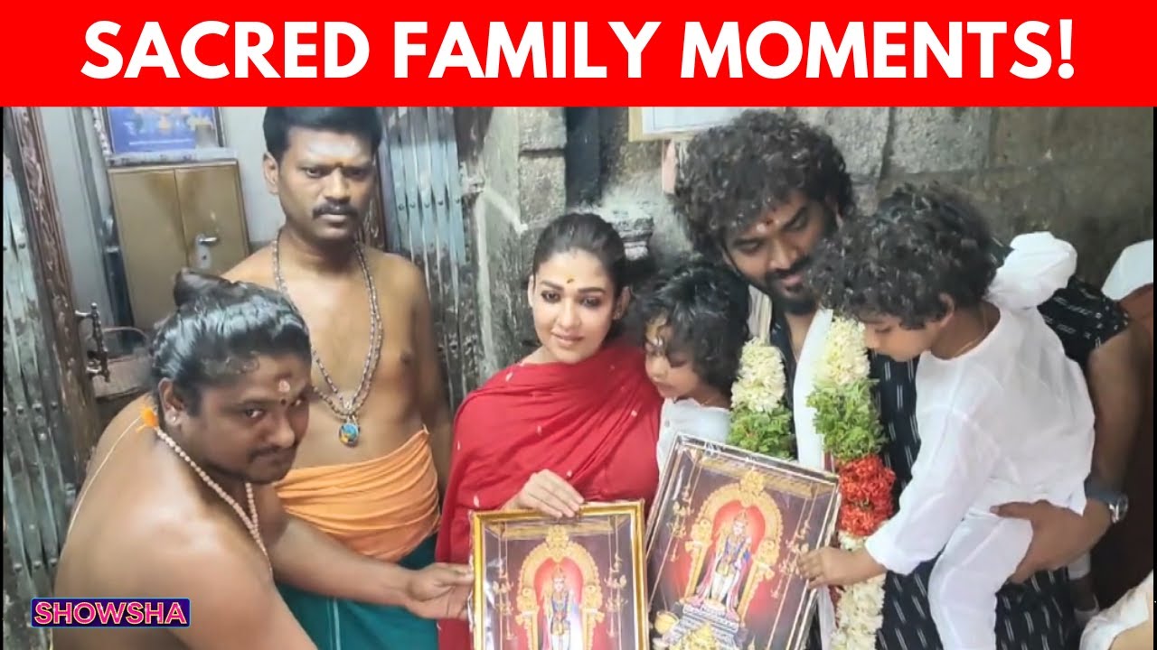 Nayanthara, Vignesh Shivan & Twins Visit Palani Murugan Temple Together | Spiritual Trip Highlights