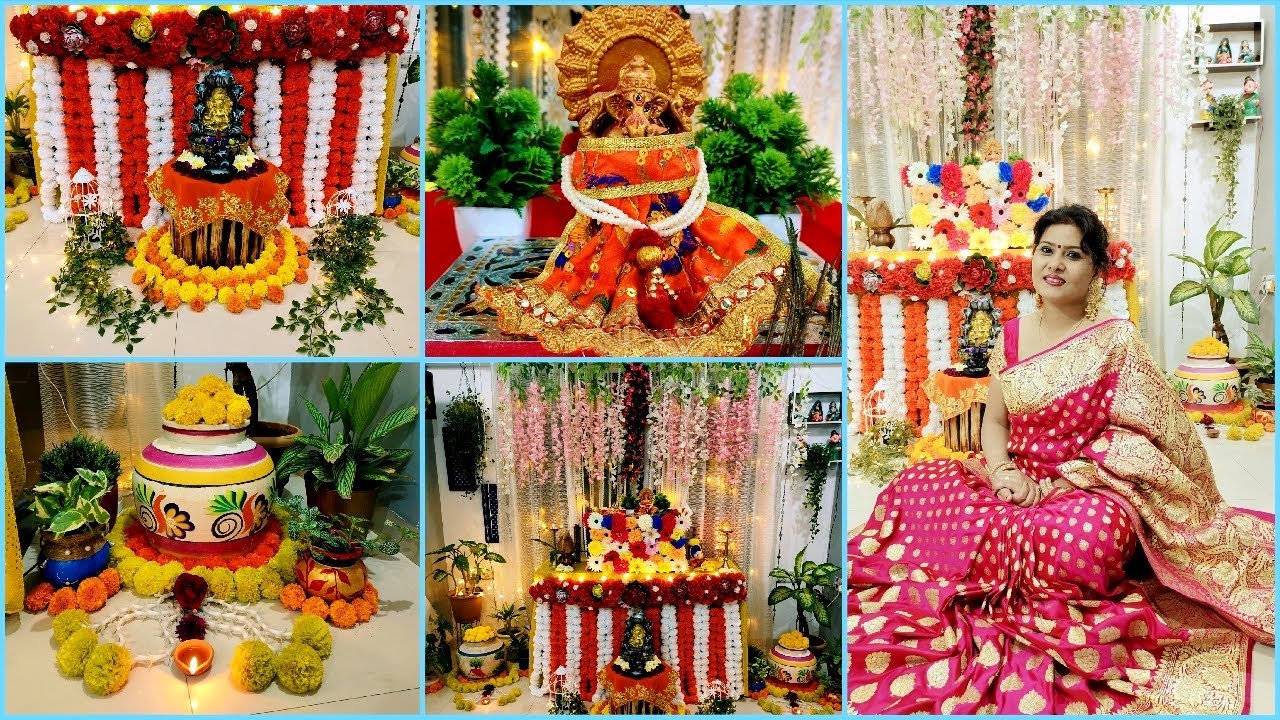 Ganpati Decoration Ideas For Home | Simple Ganpati Decoration | Artistic Life with Pihu Preeti
