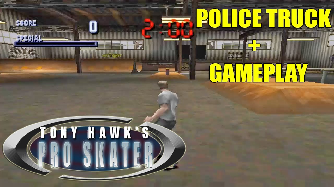 Trilha Sonora - Tony Hawk's Pro Skater [Police Truck] theme song + Gameplay