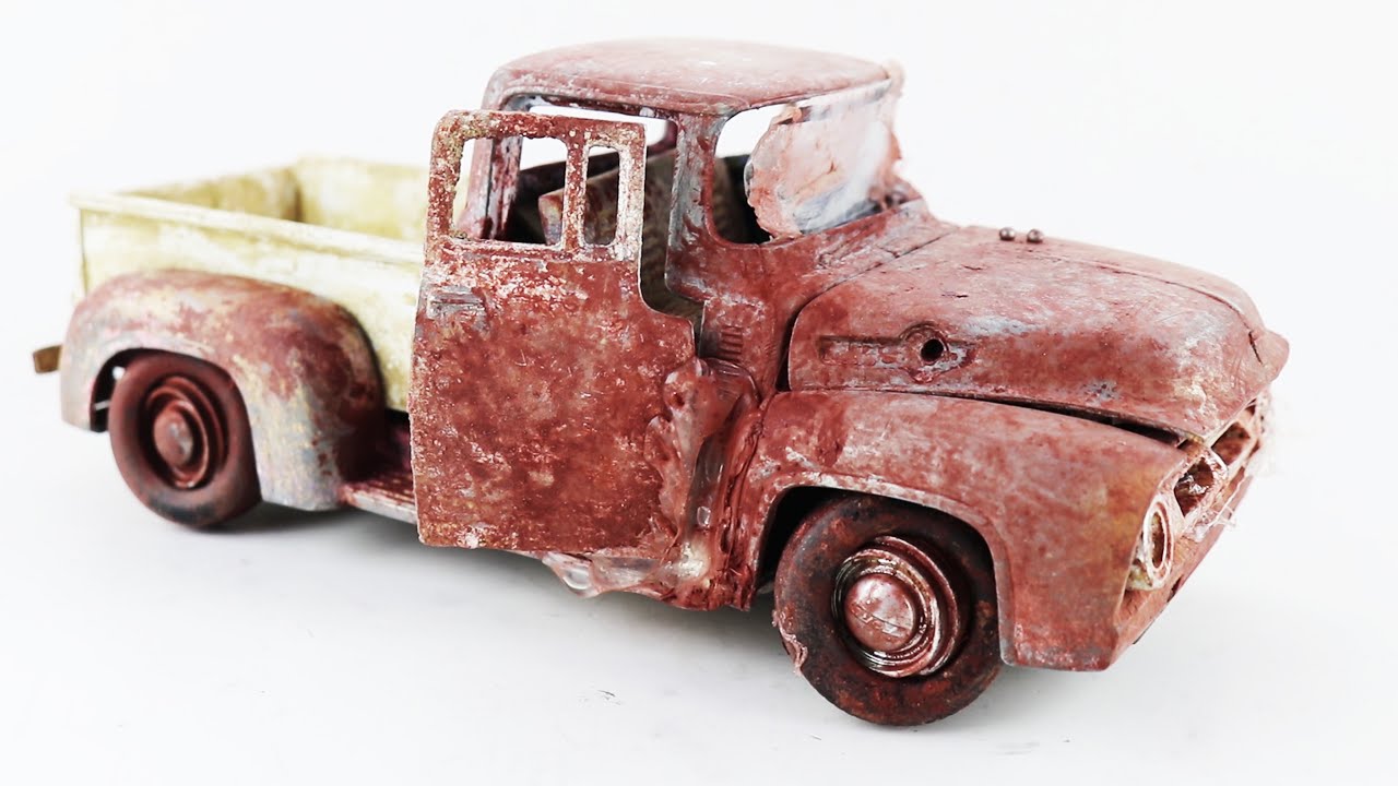 1956 Ford f100 Restoration | Old Ford Truck Abandoned in 10 Minutes Step by Step | Model Cars