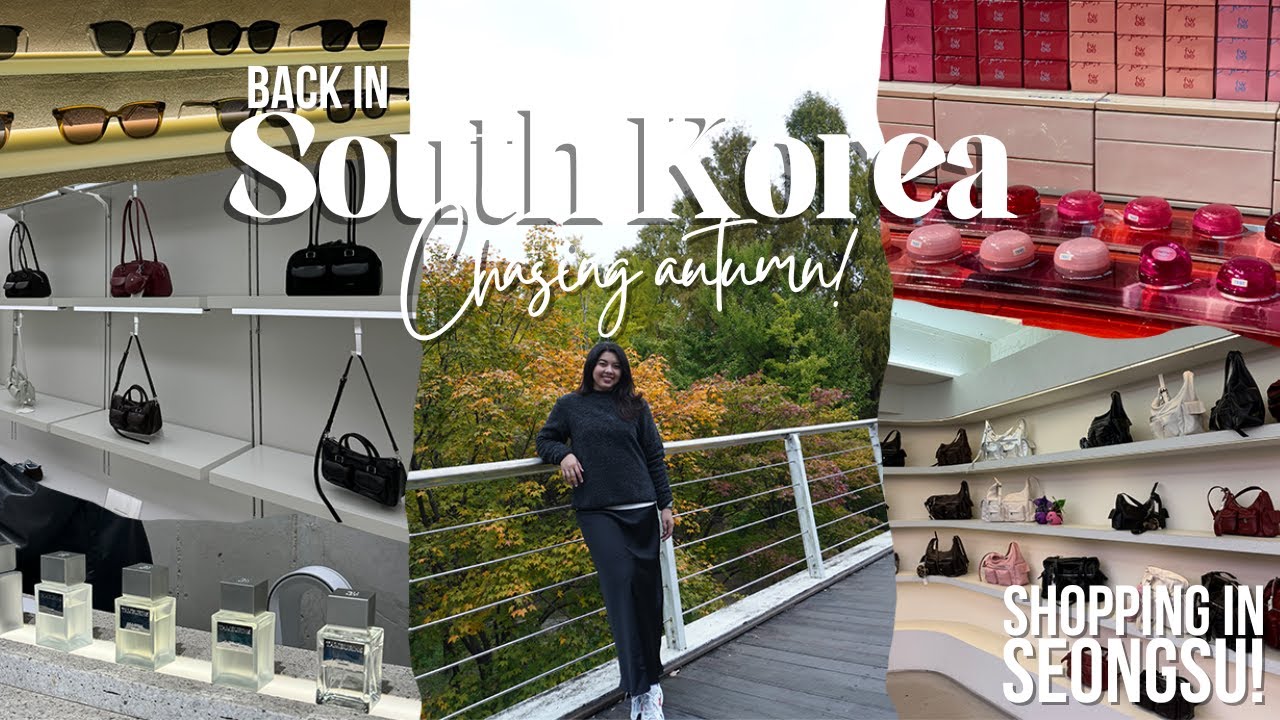 Korea: Trying the airport bus, capsule hotel and shopping in Seongsu! Shopping Haul! 🇰🇷