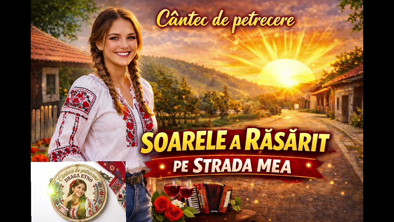 Draga Etno-SOARELE A RĂSĂRIT ȘI PE STRADA MEA   Cantec de petrecere 2026 Abonează-te pentru noutăți!
