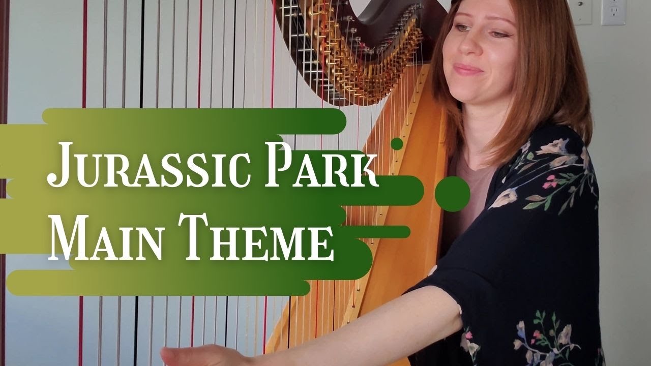 Jurassic Park Theme (Harp Cover) + Lever & Pedal Harp Sheet Music