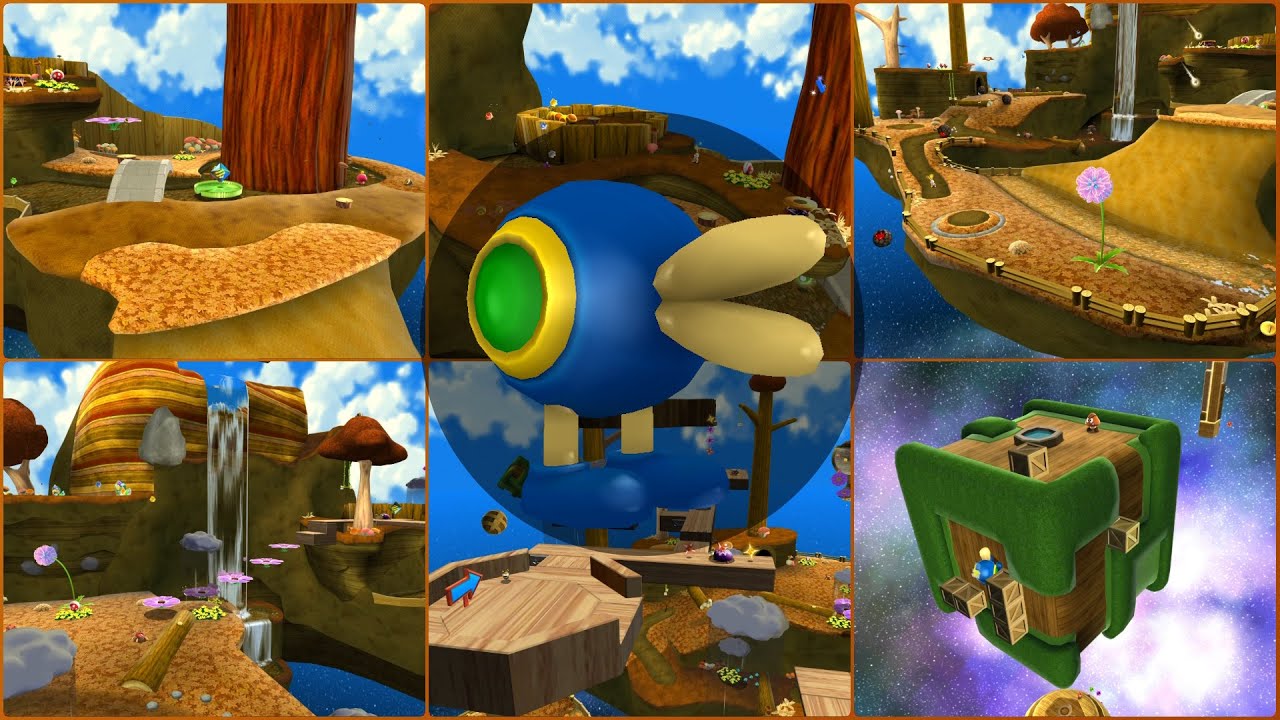 Super Mario Galaxy - Gold Leaf Galaxy [Cinematic Showcase]