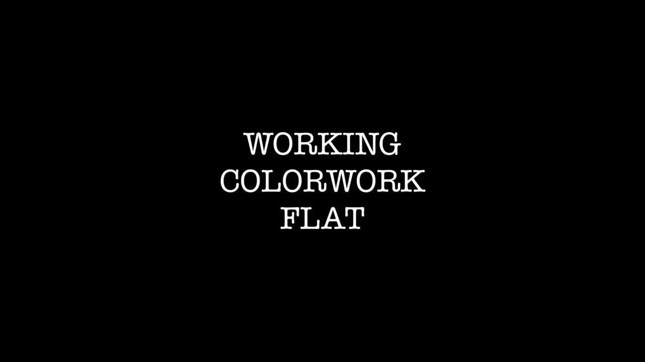 Working Colorwork Flat