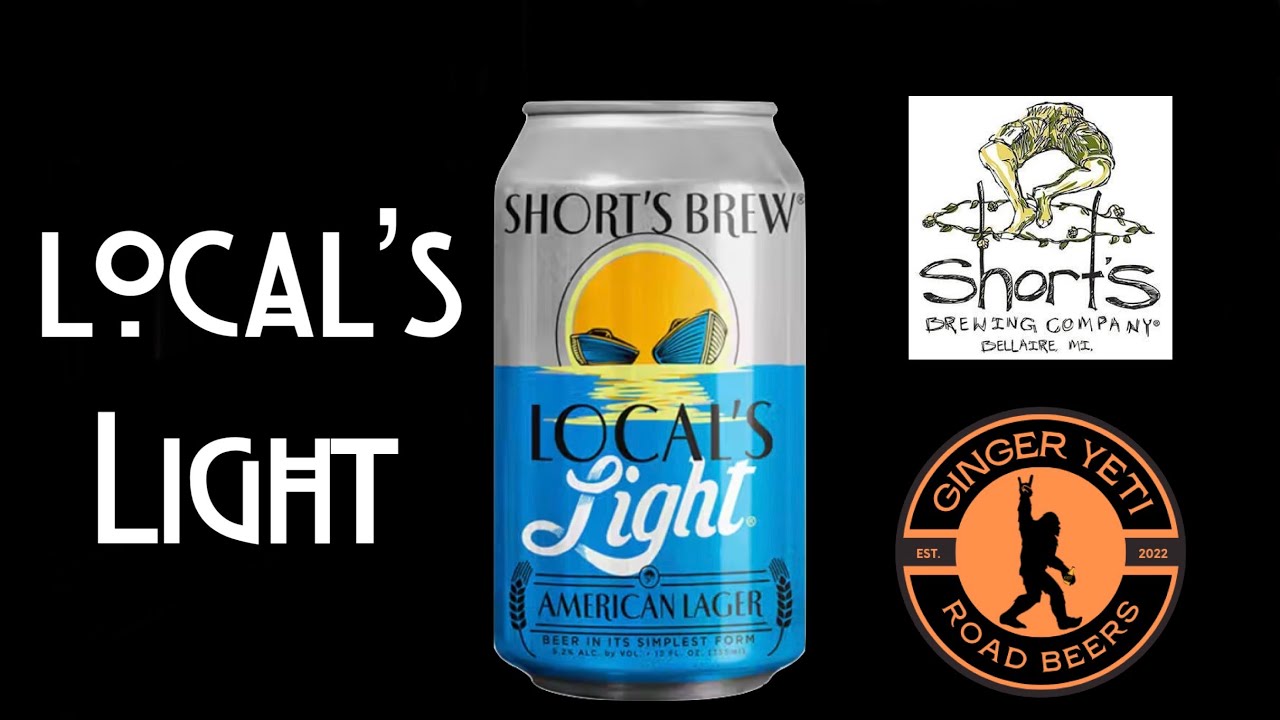 Ginger Yeti Road Beers: Local's Light, Short's Brewing Co.