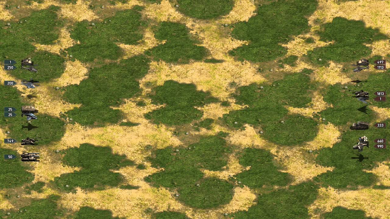 Attacking a Defense Grid Base with Mixed units