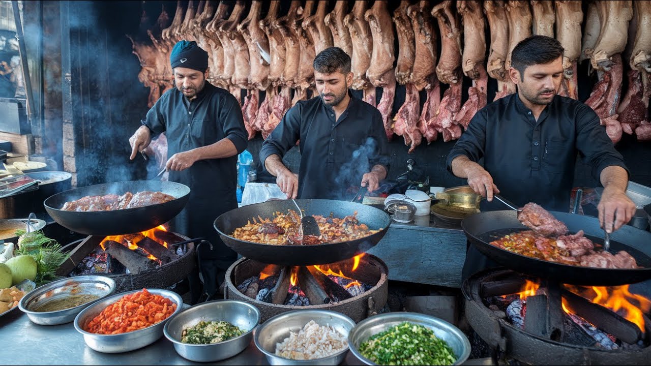 MEAT HEAVEN IN PAKISTAN | UNSEEN DESI FAMOUS MUTTON KARAHI & NAMKEEN GOSHT SELLING TON OF MEAT DAILY