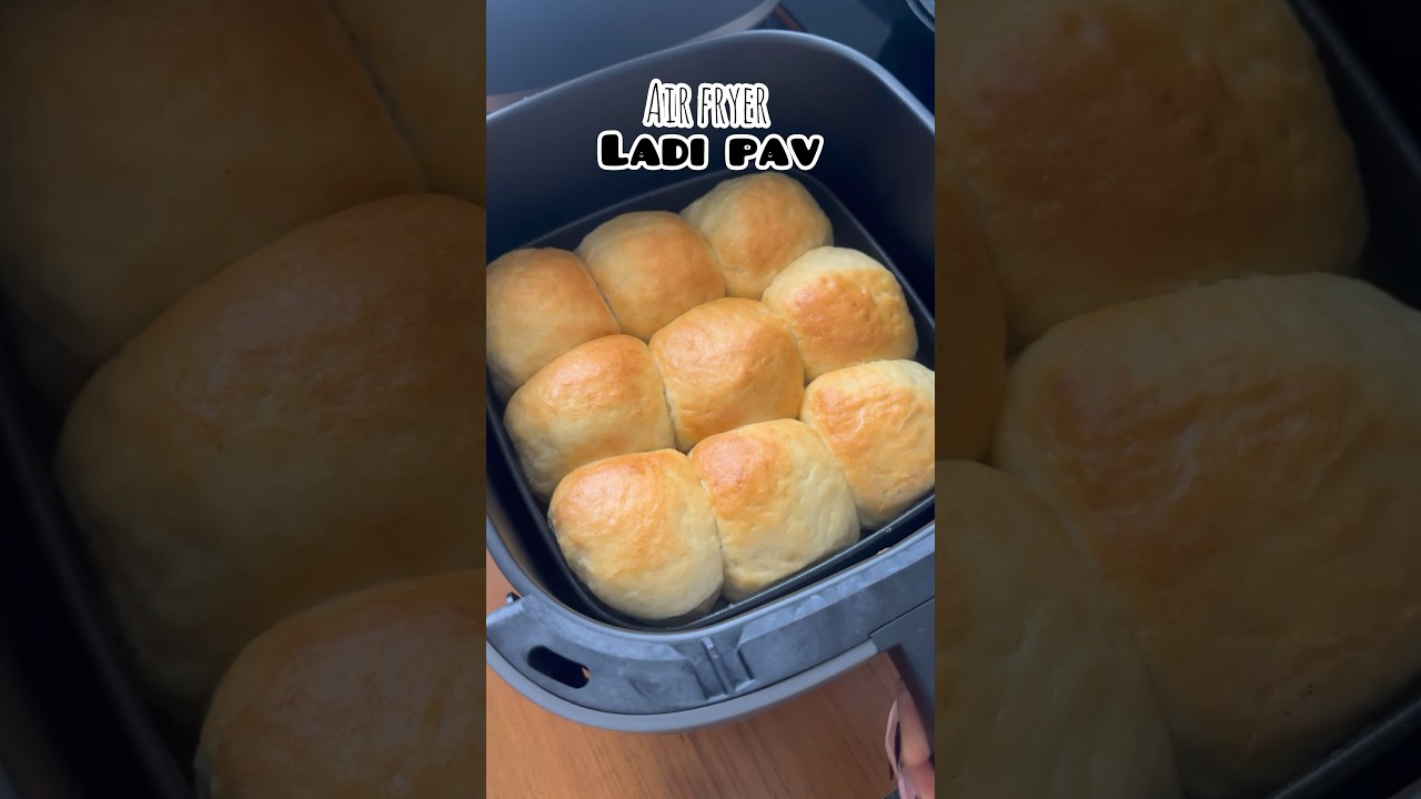 Pav in Air fryer #ladipav #bread #airfryer #airfryerrecipes #recipeshorts #trendingshorts #shorts