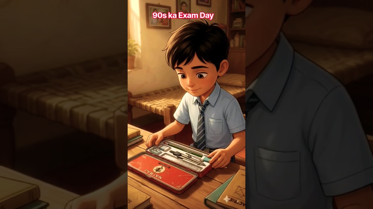 90s Mein Exam Ka Din Aisa Hi Hota Tha 🥹❤️ | School Days Nostalgia #shorts #90s #nostalgia