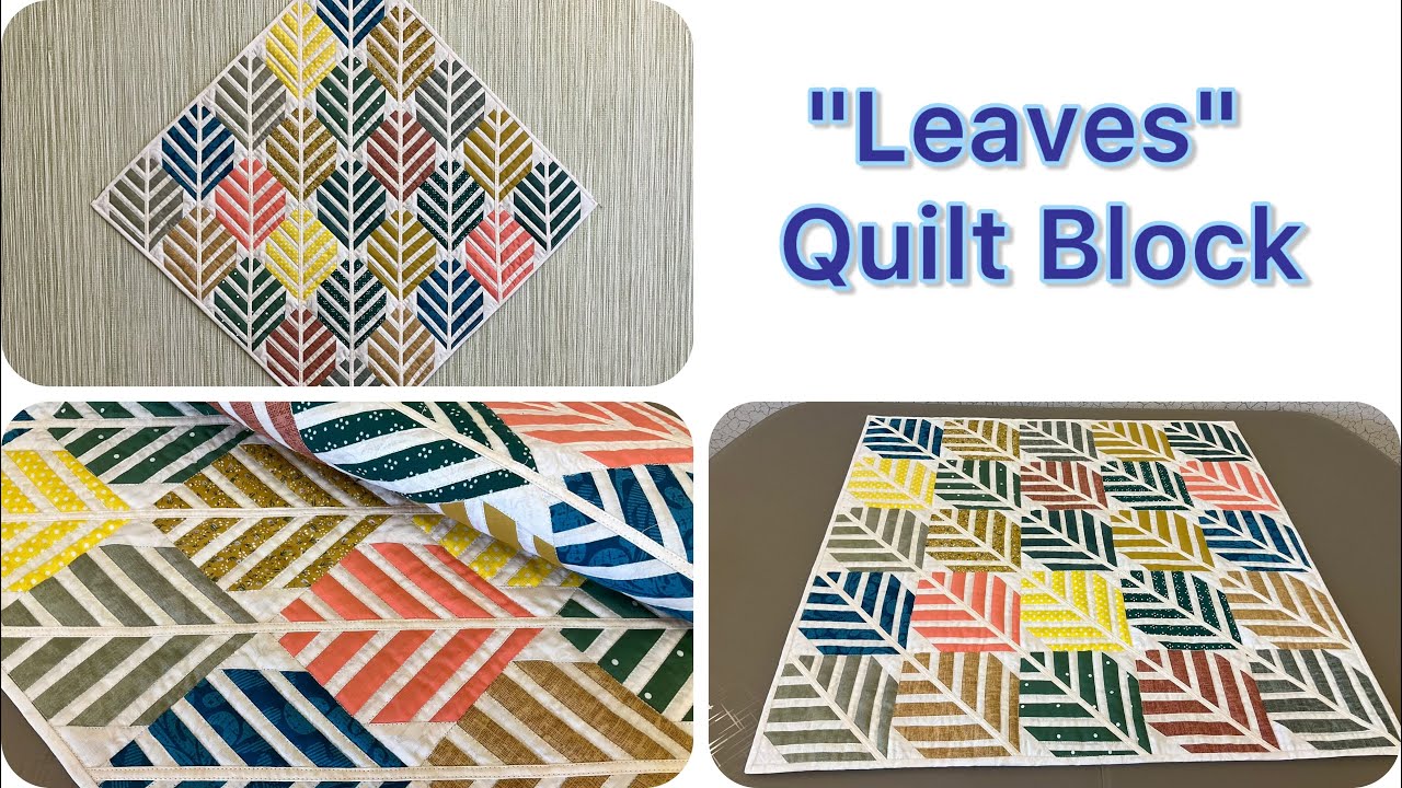 You Won't Believe How Easy It Is to Create a Beautiful Quilted Table Topper with Leaves!