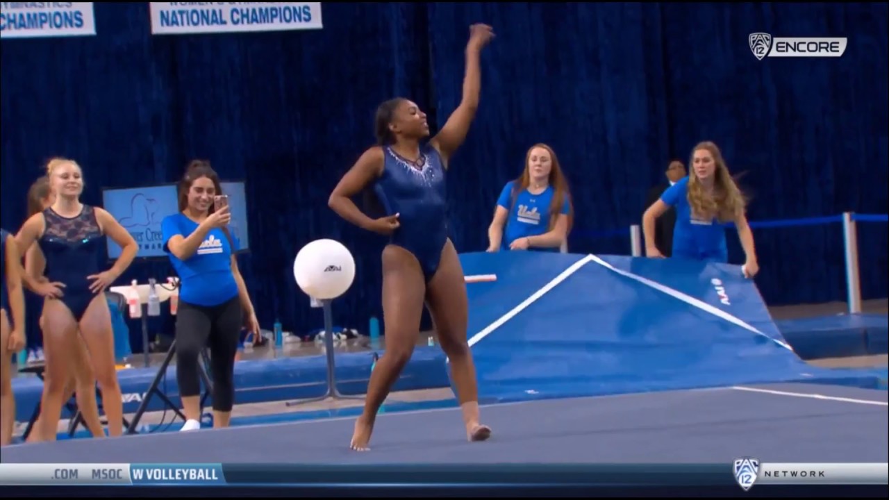 Nia Dennis (UCLA) - Floor Exercise (9.8) - 2018 Meet the Bruins