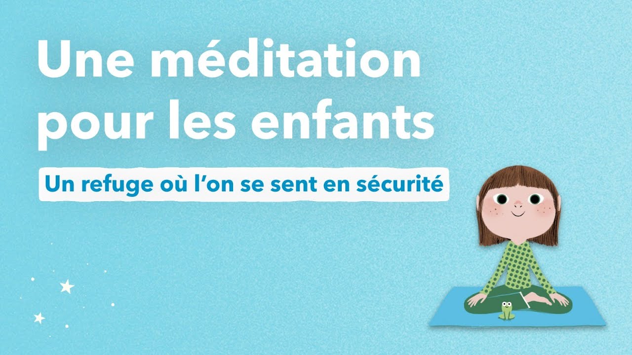 Méditation pour les enfants, calme et attentif comme une grenouille