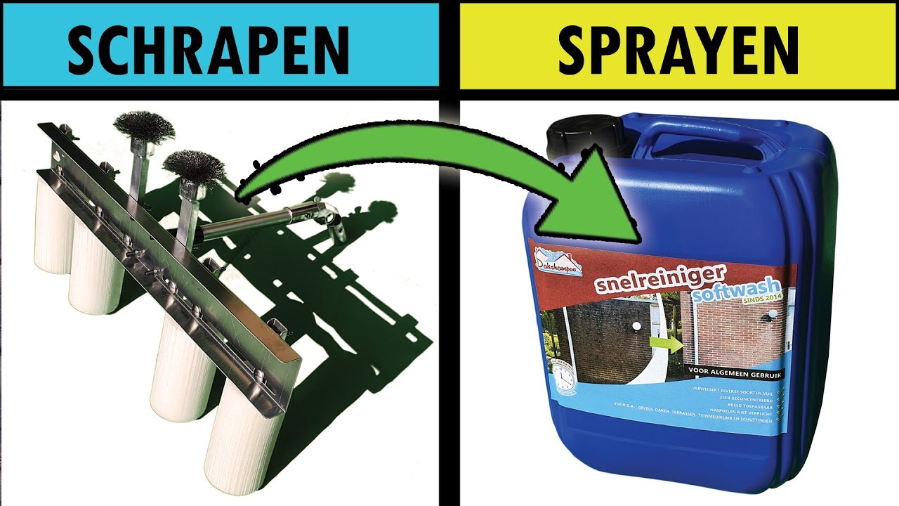 TS MULTI DAKPAN MOS SCHRAPER - DAKPANNEN REINIGEN - DAKREINIGING ZONDER HOGEDRUKSPUIT