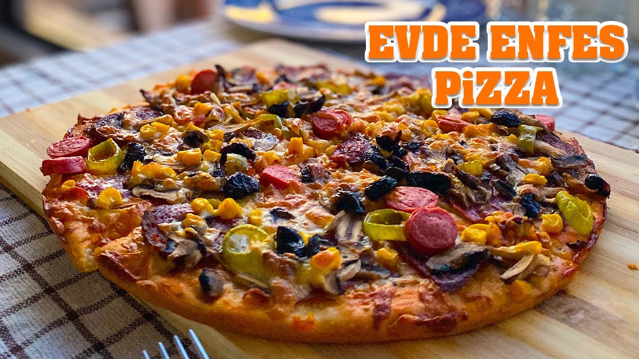 EVDE PİZZA TARİFİ #EvdeKal