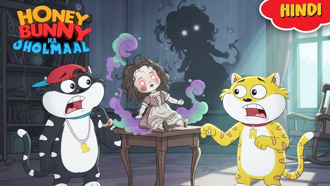 Honey Bunny और हॉॉन्टेड डॉल का राज़ | New Gags In Hindi | Kids Show | Funny Video|Animation Stories