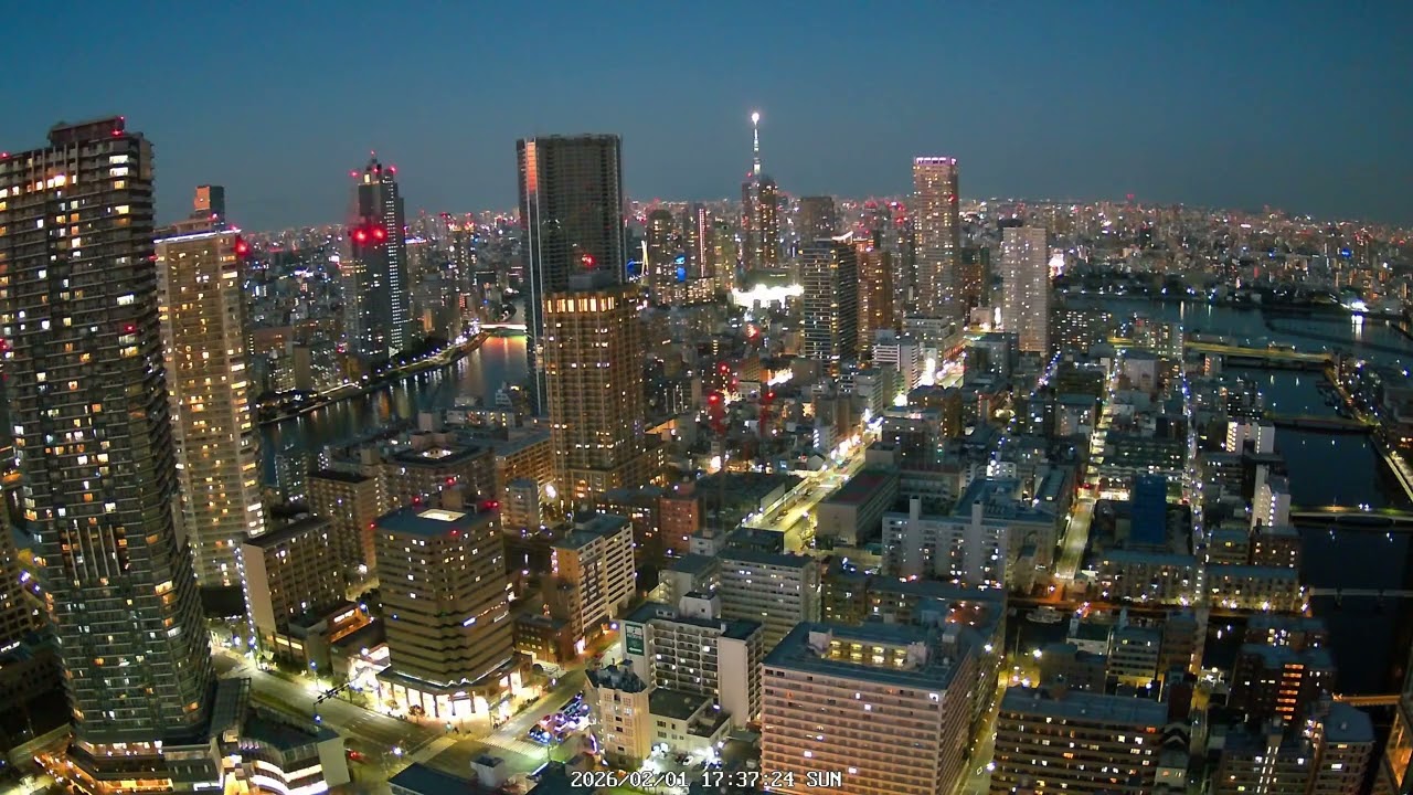 Tokyo East View 4K | Skytree & Sumida River | Archive 2026-02-01