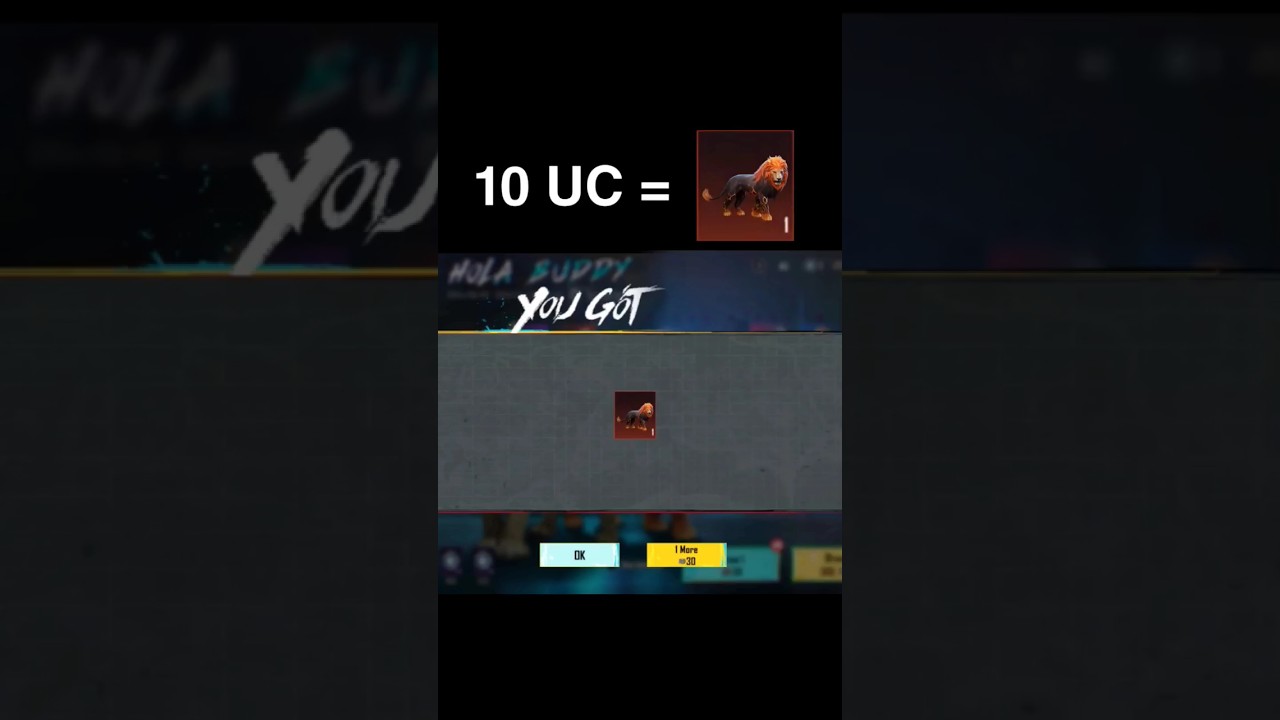 Mythic Lion Companion 😱 10 UC