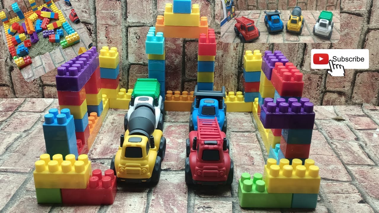We clean the toy garage