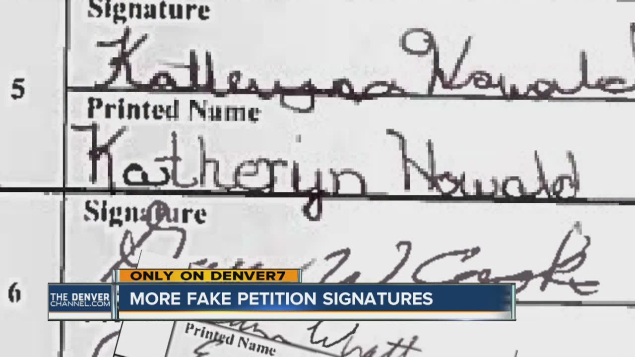 More fake petition signatures