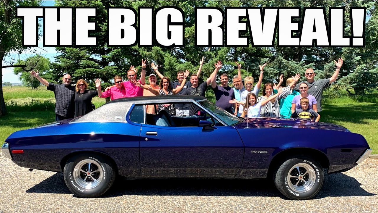 1972 Ford Gran Torino Restoration Reveal! Surprising The Family!