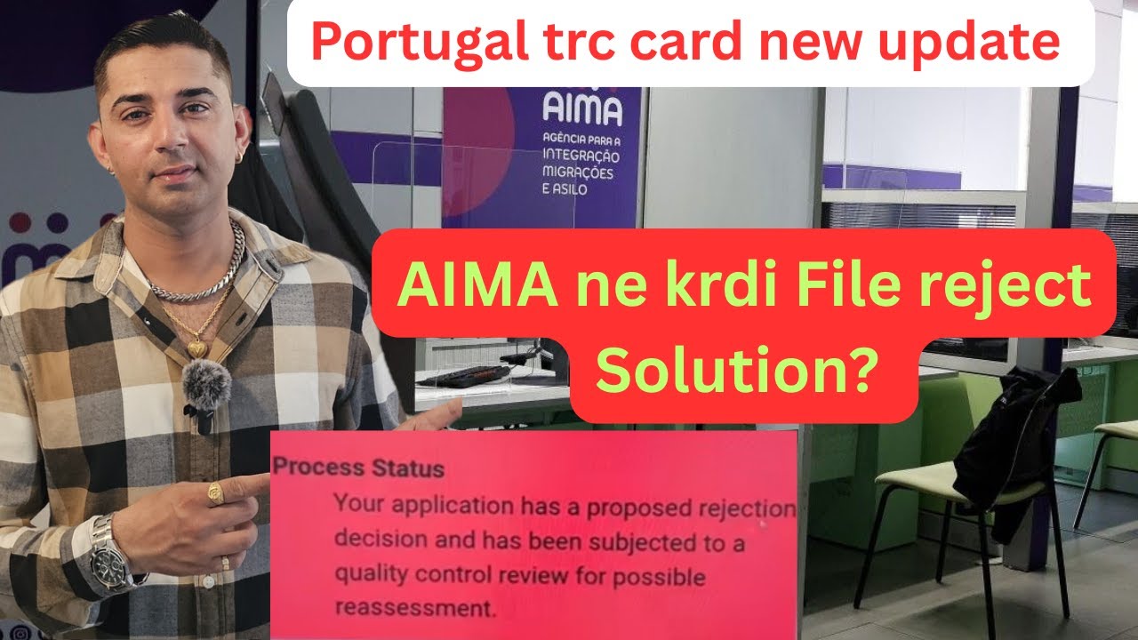 Aima ne krdi File reject. Portal update #portugaltrccardnewupdate #aimaportugal #aimaupdate. #trc