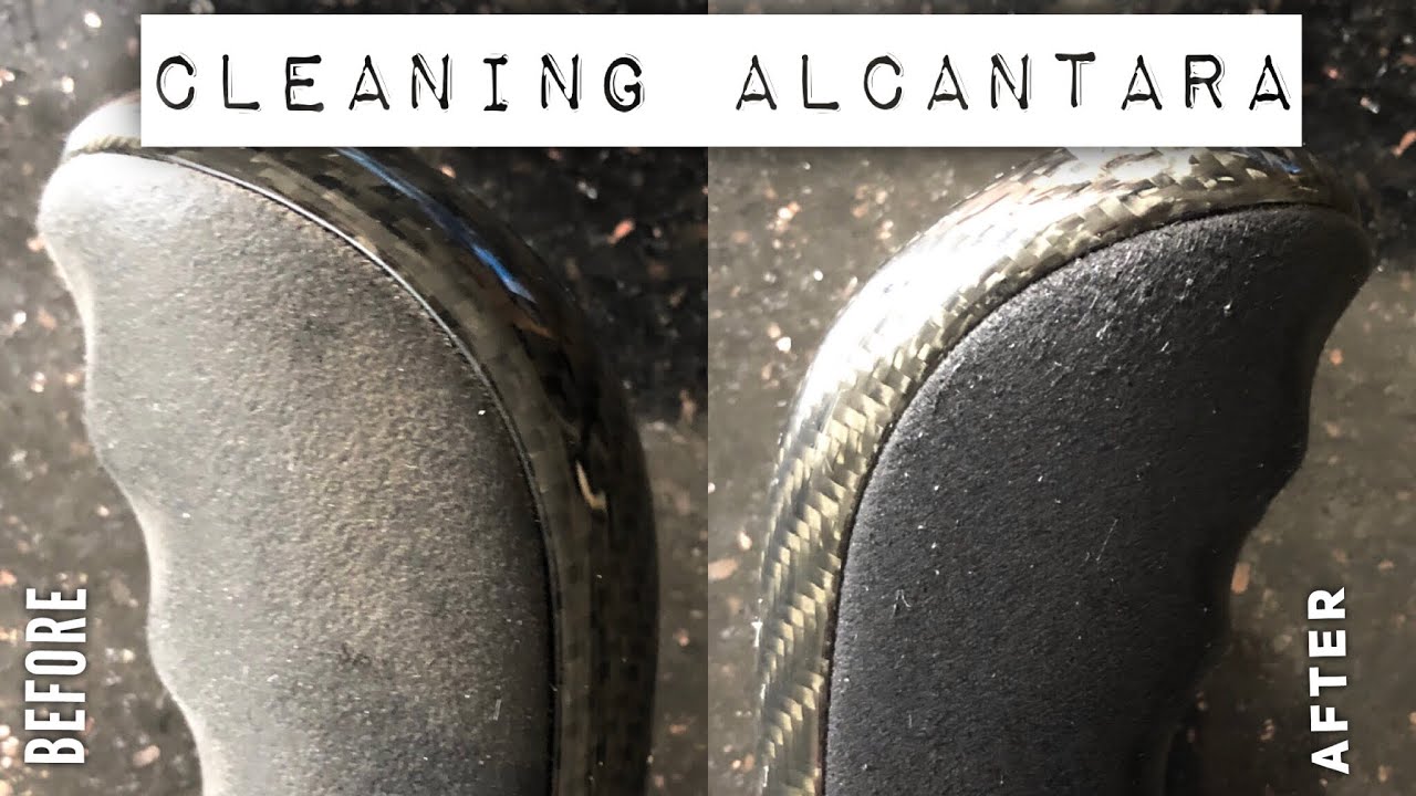How to clean alcantara trim gear knobs steering wheels gaiters seats Detailing 101 idiot proof