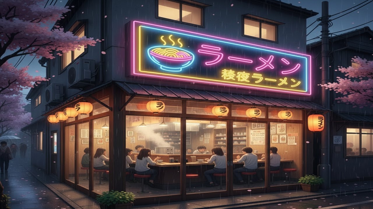Drift Drift | Pixel Ramen & Chill Rain 👾  Lofi Hip Hop Retro Study  Relax