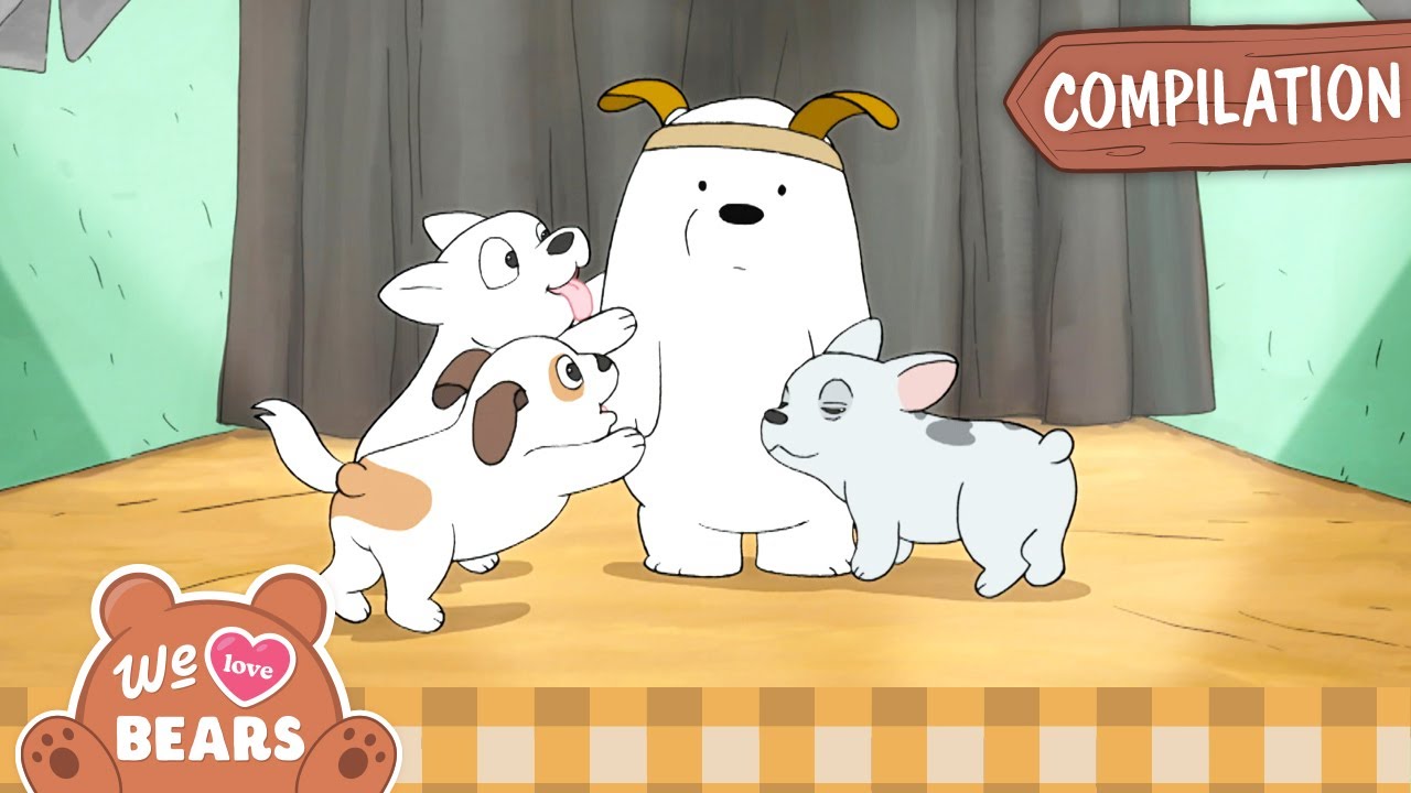 Bears and Puppies! | MEGA Compilation | We Bare Bears | Cartoon Network