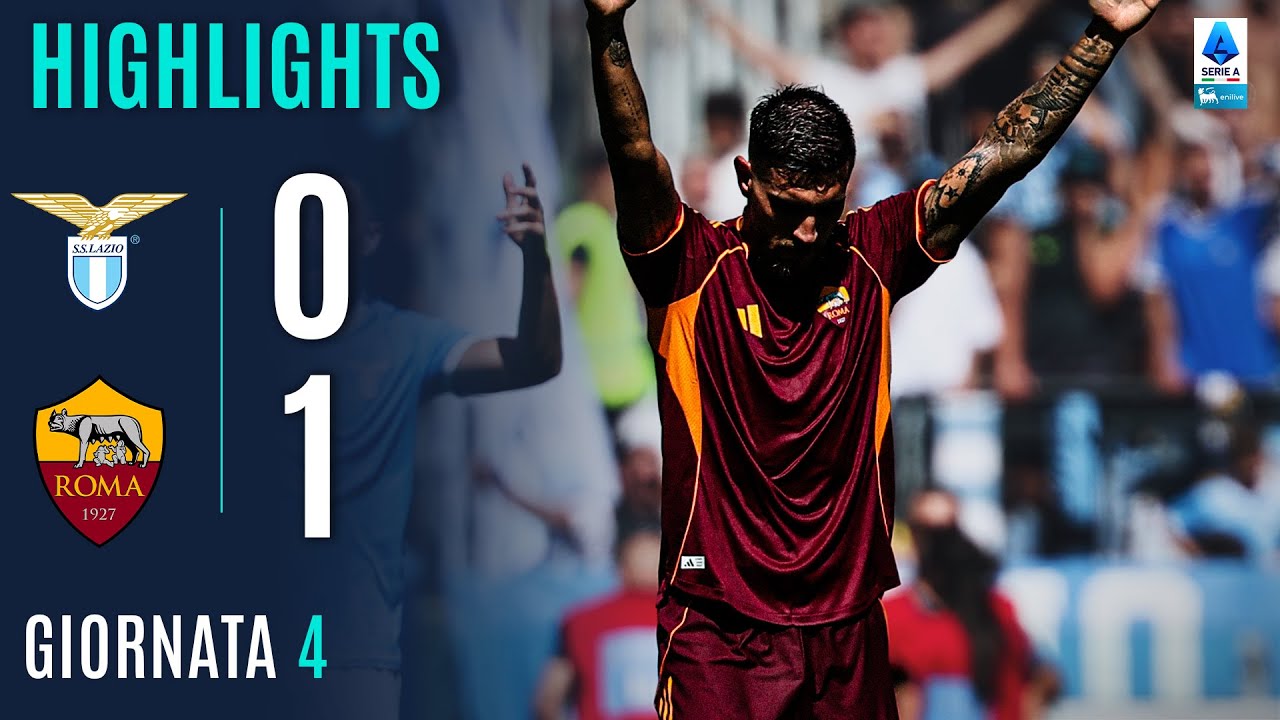 LAZIO-ROMA 0-1 | HIGHLIGHTS | 4&ordf; GIORNATA | SERIE A ENILIVE 2025/26
