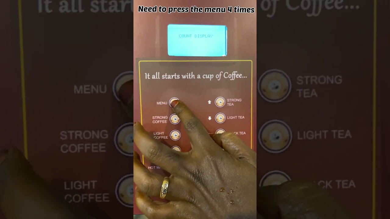 Gemini live coffee vending machine DEMO | 98844 04991