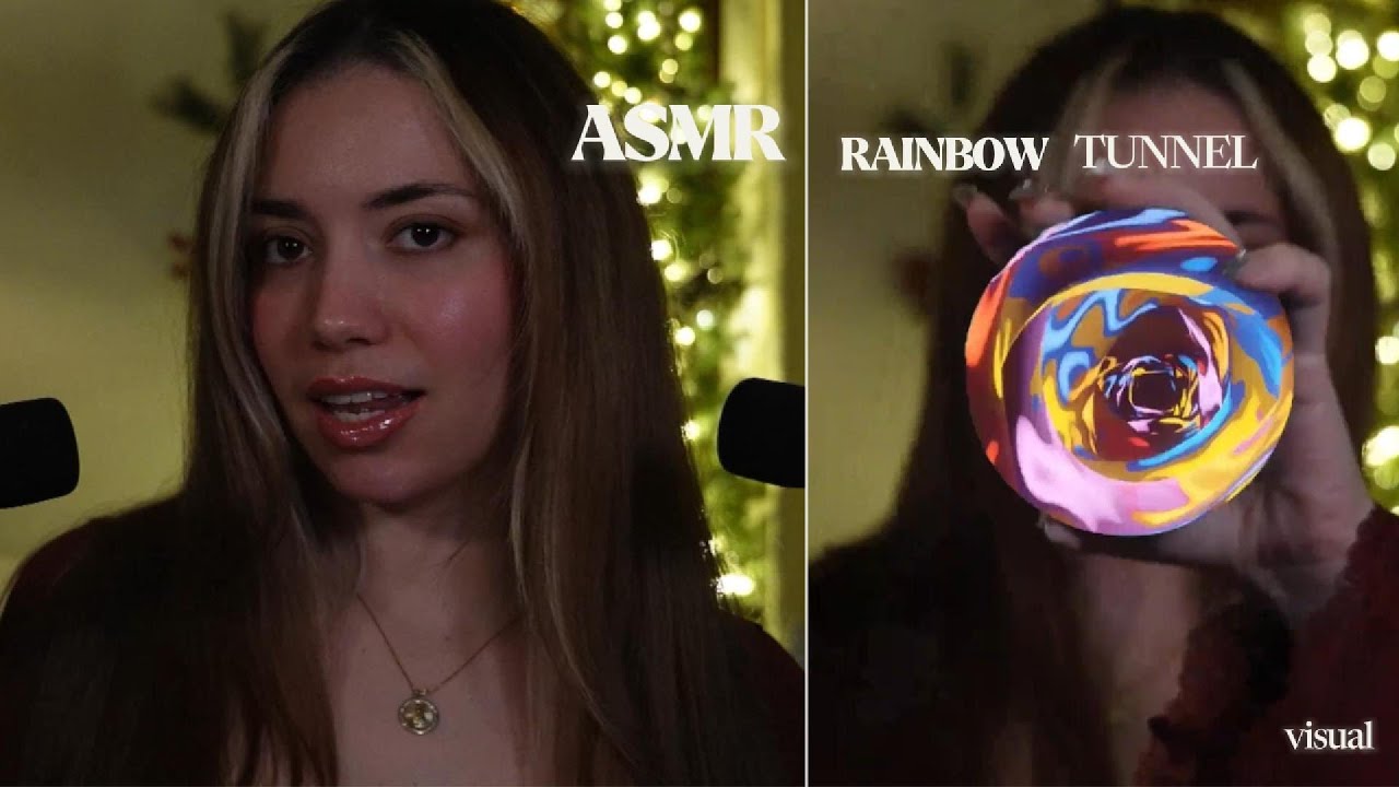 ASMR| Rainbow Tunnel🌈 | Trippy Visual |Trippy hand movements | Echo #asmr