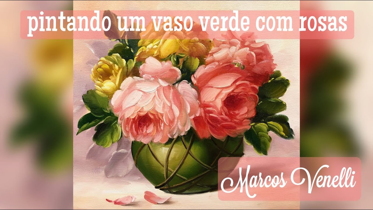 TODAS AS DICAS PROFISSIONAIS PARA PINTURA DE ROSAS ESTAO NESSE VIDEO