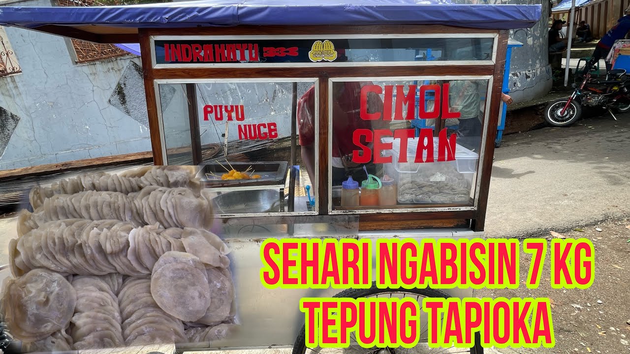 Cimol Setan Jajanan Khas Indramayu || Jualan ini sampe Bisa Sekolahin 3 Anaknya 😱😱