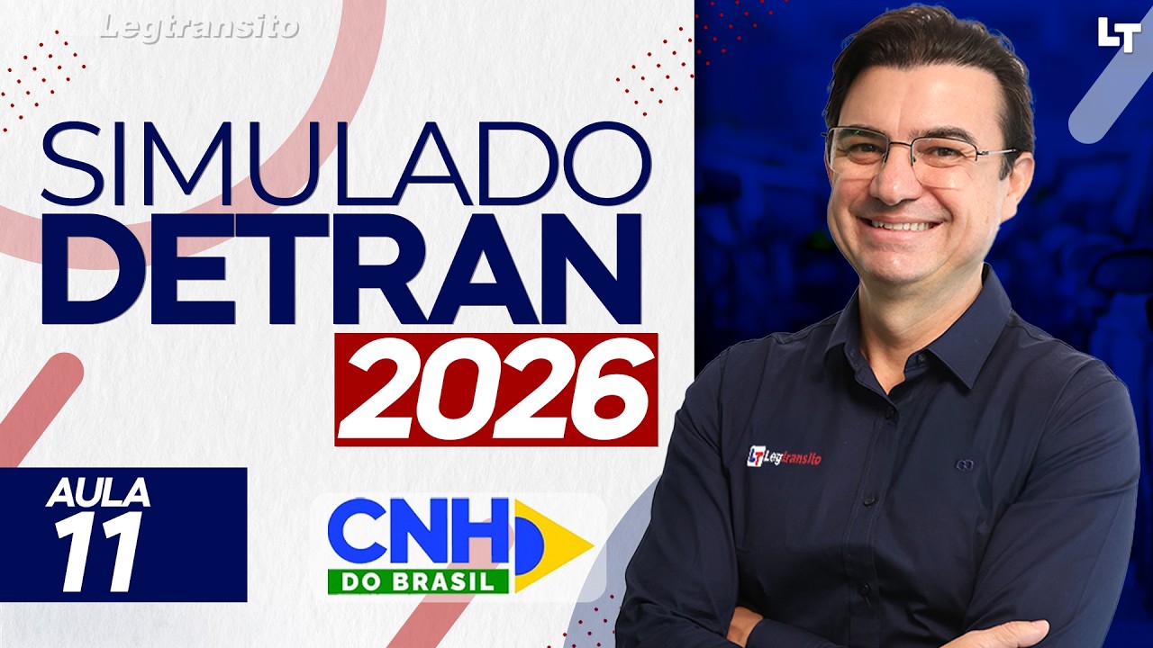SIMULADO DETRAN QUESTÕES 2026 - AULA 11 #SimuladoLegTransito2026 #Detran2026
