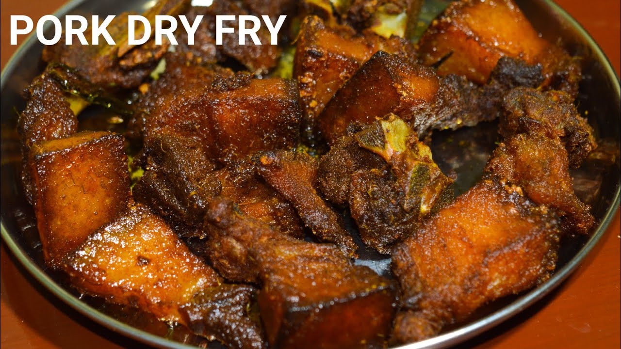 Pork Dry Fry || How To Make Pork Dry Fry || গাহৰি মাংসৰ Fry