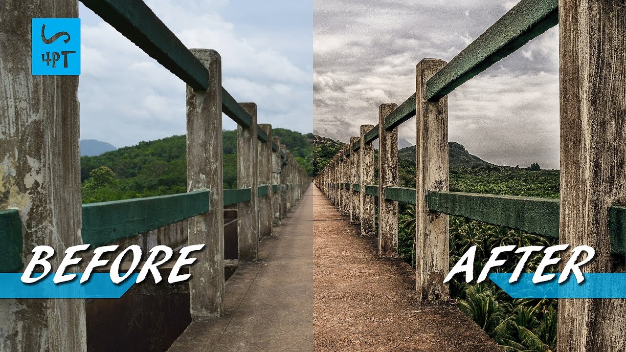 How to make a Grungy Effect from a Photo, Photography Post Processing Photoshop Tutorial