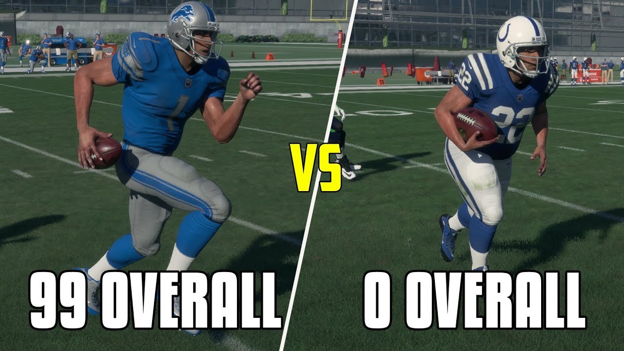 CAN A 99 OVERALL PLAYER RUN A 99 YARD TD BEFORE A 0 OVERALL PLAYER RUNS A 9 YARD TD? MADDEN NFL 18