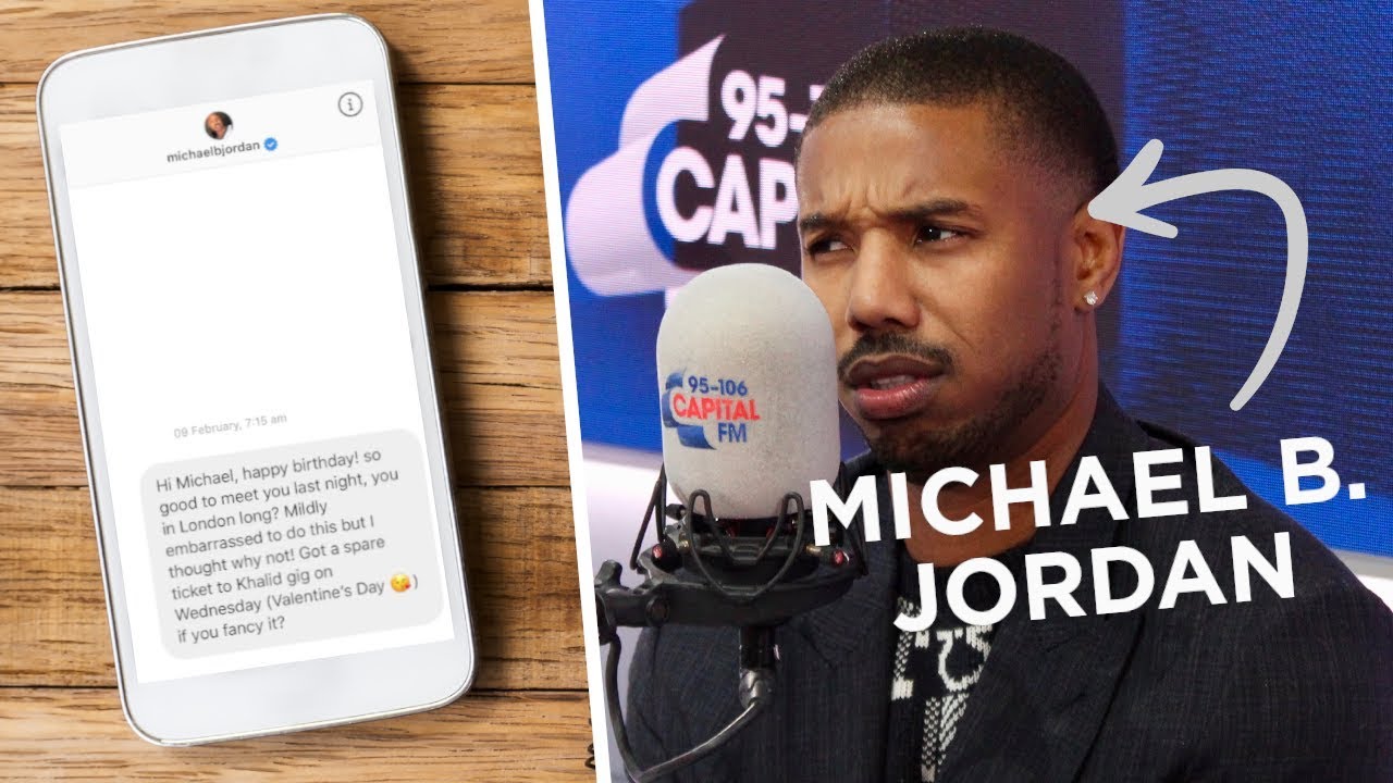 Michael B Jordan Ghosts A Fan's Thirsty DMs 👻 | FULL INTERVIEW