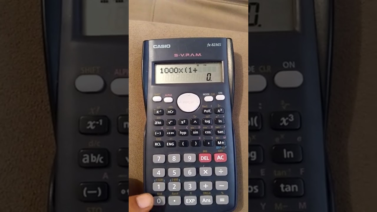 Juros Compostos na calculadora Científica Valor Futuro