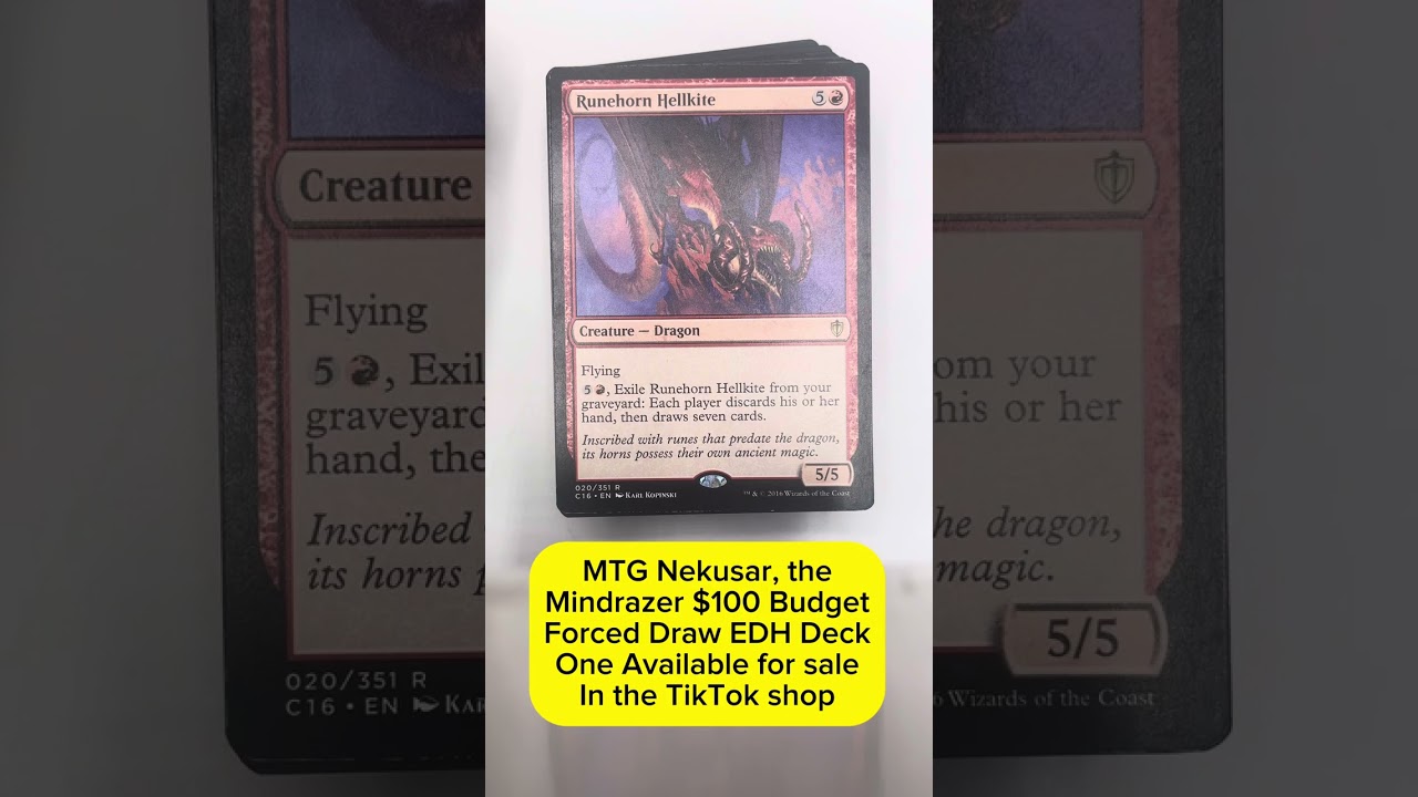 MTG Budget EDH Deck Tech: Nekusar, the Mindrazer Forced Draw